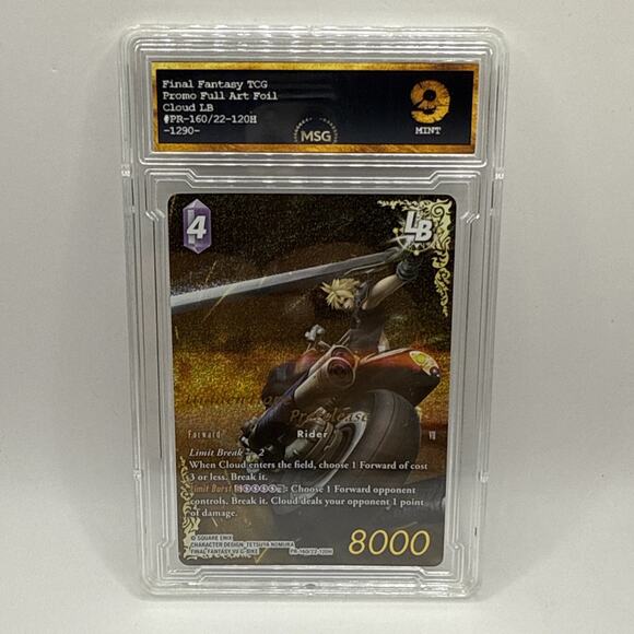 2024 FINAL FANTASY JPN HIDDEN HOPE PRERELEASE-FULL ART #120H CLOUD GRADED 9 - Picture 1 of 3